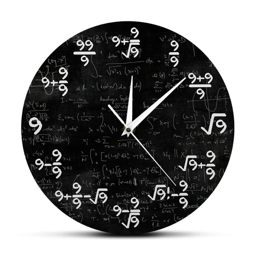 The Nines Math Clock