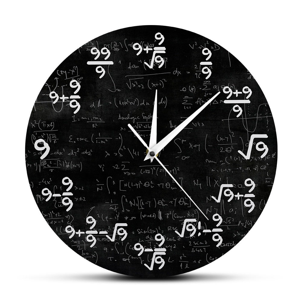 The Nines Math Clock
