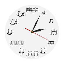 Load image into Gallery viewer, Music Notes Clock