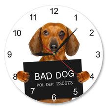 Load image into Gallery viewer, Bad Dog Clock
