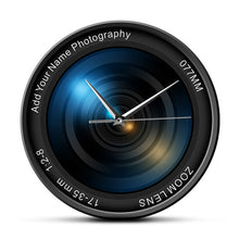 Load image into Gallery viewer, Camera Lens Clock